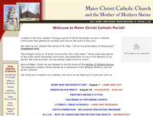 Tablet Screenshot of materchristichurch.com